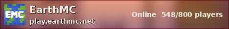EarthMC sunset banner
