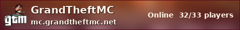 GrandTheftMC sunset banner
