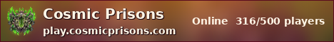 Cosmic Prisons sunset banner