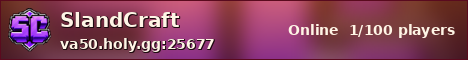 SlandCraft sunset banner