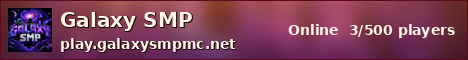 Galaxy SMP sunset banner